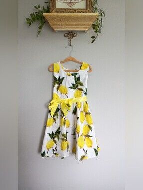Princesasa Lemon Print Dress